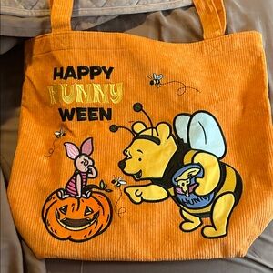 Disney Orange Winnie the Pooh Halloween Bee Tote